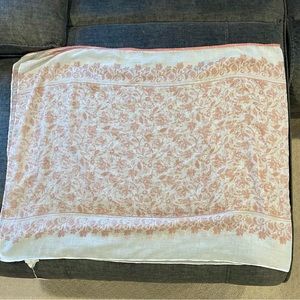 Charming Charlie scarf, pink and white, NWT